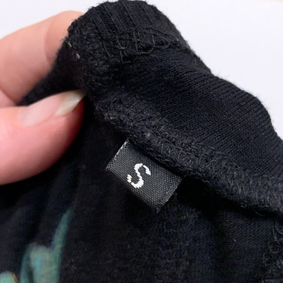 DESIGUAL Black Lace Colorful Flower Tank Top. Size Small - Picture 8 of 11